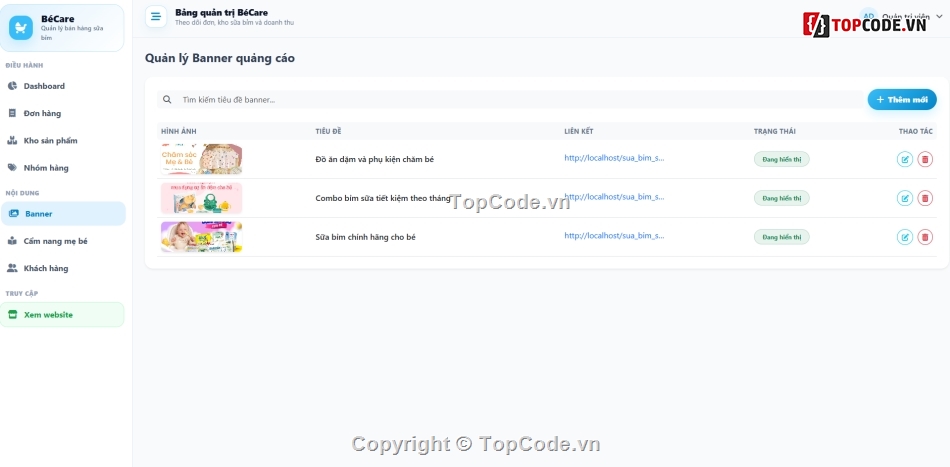 Website bán hàng,Website quản lý,Web bán hàng